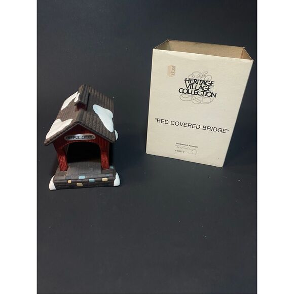 Department 56 Red Covered Bridge - Picture 2 of 7